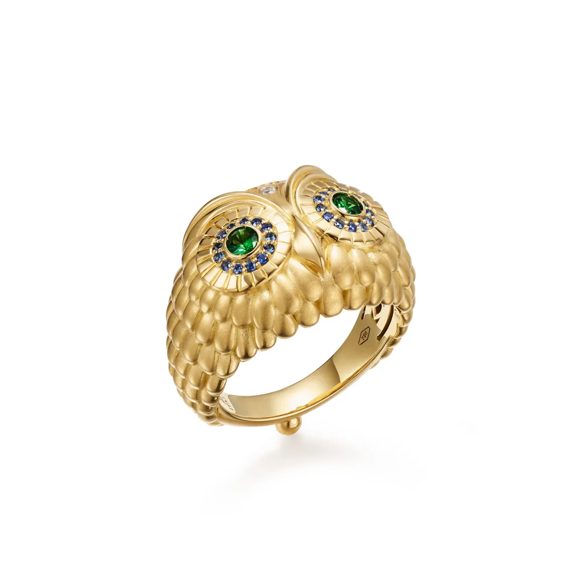18K ATHENA OWL RING