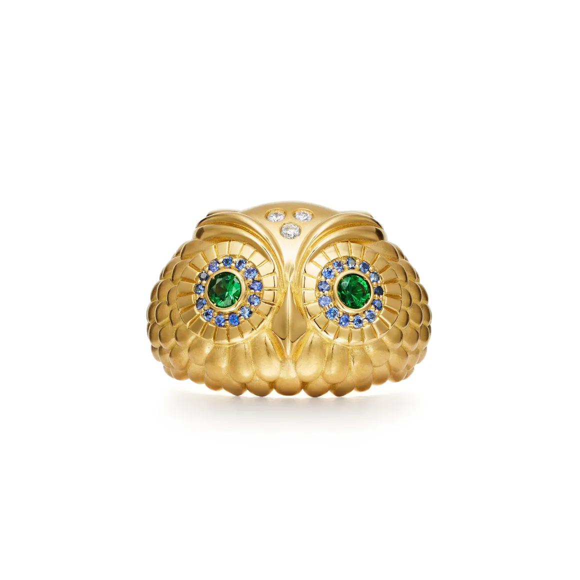 18K ATHENA OWL RING