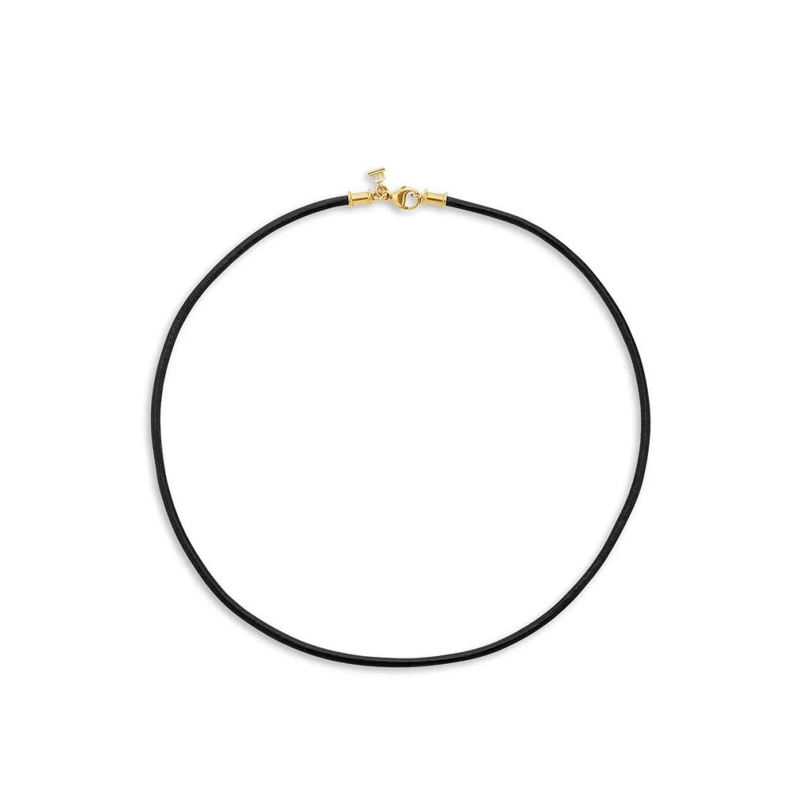 18K BLACK LEATHER CORD