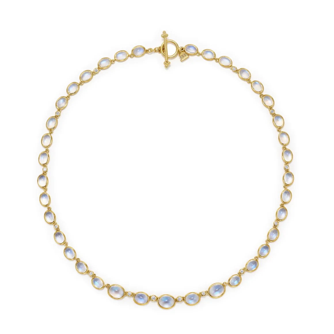 18K BLUE MOON ETERNITY NECKLACE
