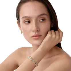 18K BLUE MOON FLOWER BRACELET