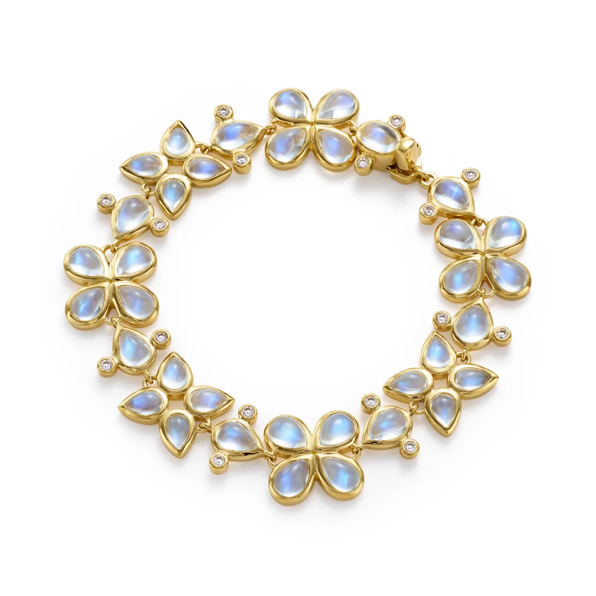 18K BLUE MOON FLOWER BRACELET