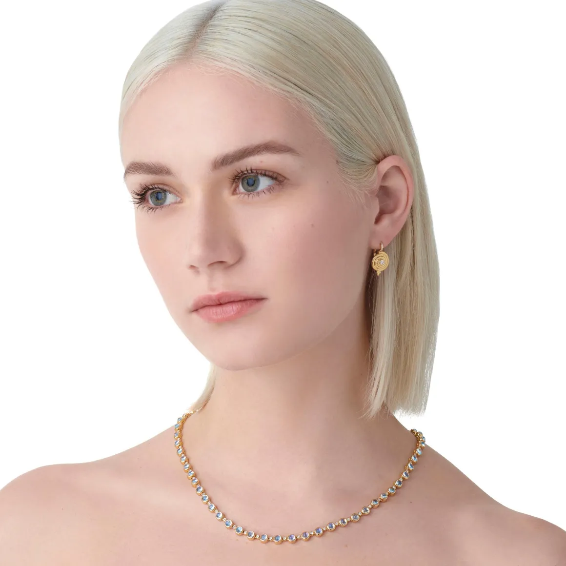 18K BLUE MOON LINK NECKLACE