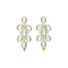 18K BLUE MOONSTONE DROP EARRINGS