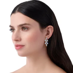 18K BLUE MOONSTONE DROP EARRINGS