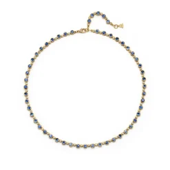18K BLUE SAPPHIRE ETERNITY NECKLACE