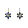 18K BLUE SAPPHIRE FIORI EARRINGS