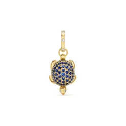 18K BLUE SAPPHIRE PAVÉ TURTLE LOCKET