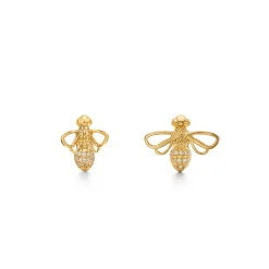 18K BUSY BEE EARRINGS
