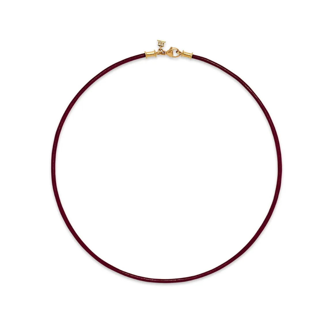 18K CRIMSON LEATHER CORD