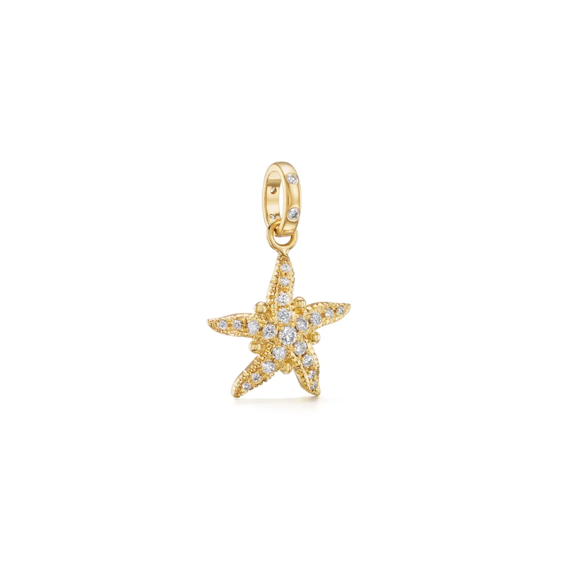 18K DIAMOND SEA STAR PENDANT
