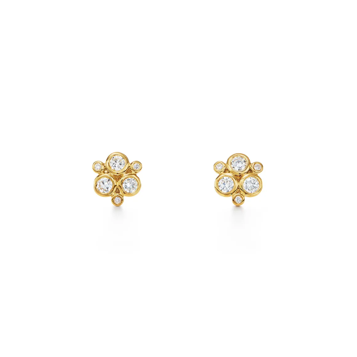18K DIAMOND TRIO EARRINGS, 0.50CT