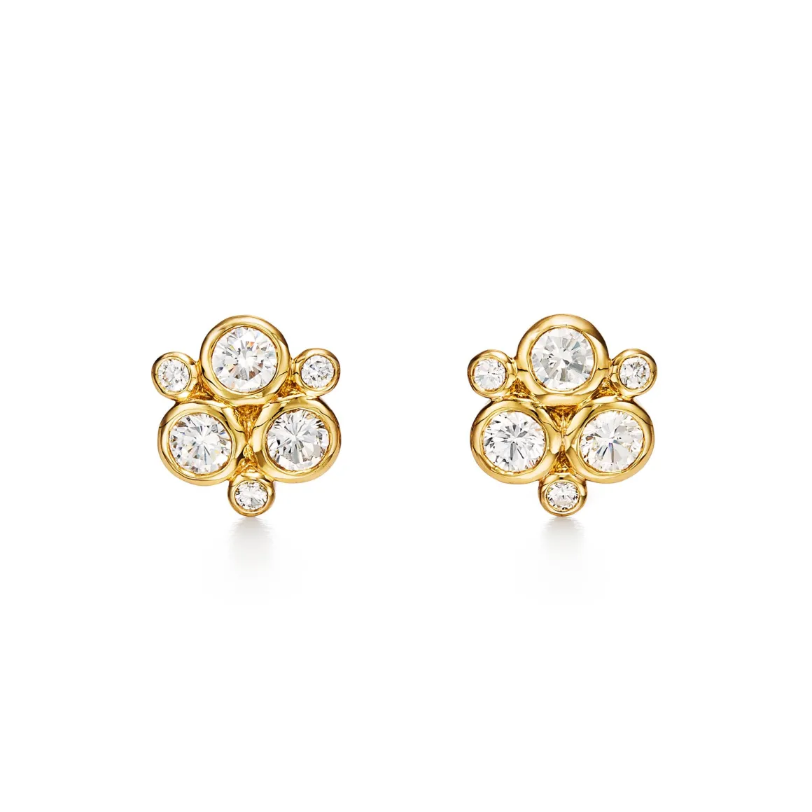 18K DIAMOND TRIO EARRINGS, 0.50CT