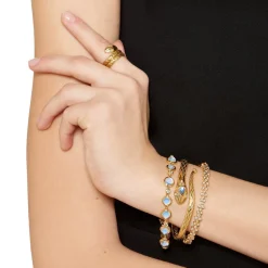 18K DOUBLE SERPENT RING
