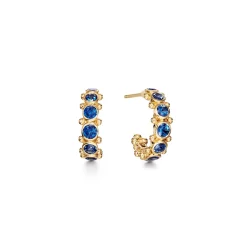 18K ETERNITY HOOP EARRINGS