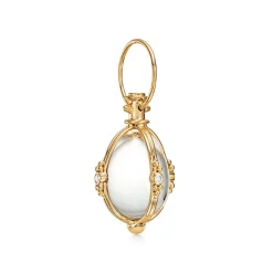 18K EXTRA SMALL DIAMOND CLASSIC AMULET