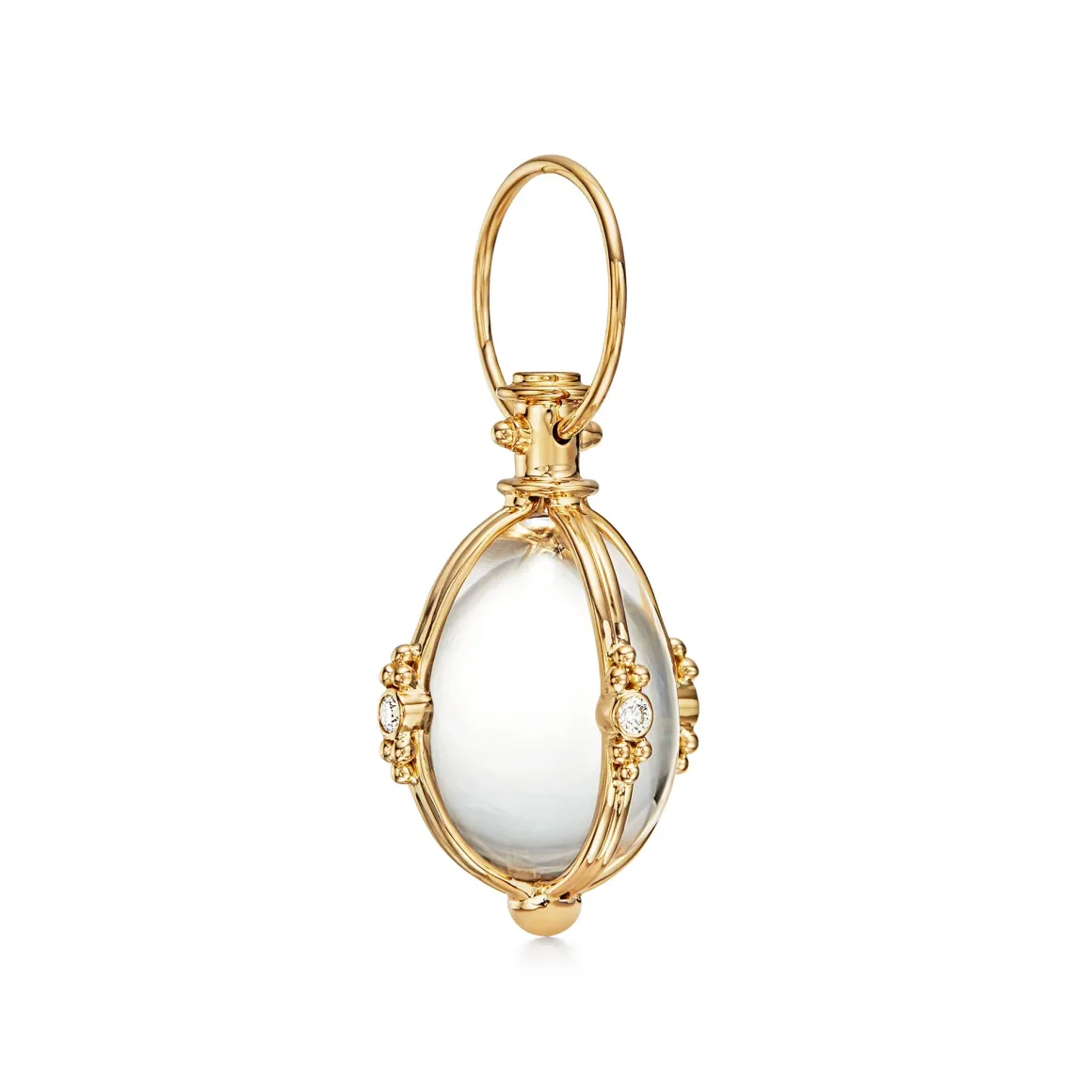 18K EXTRA SMALL DIAMOND CLASSIC AMULET