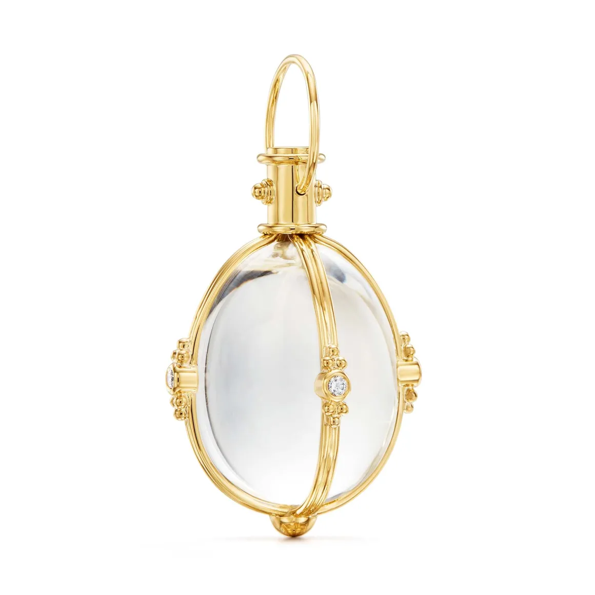 18K EXTRA SMALL DIAMOND CLASSIC AMULET