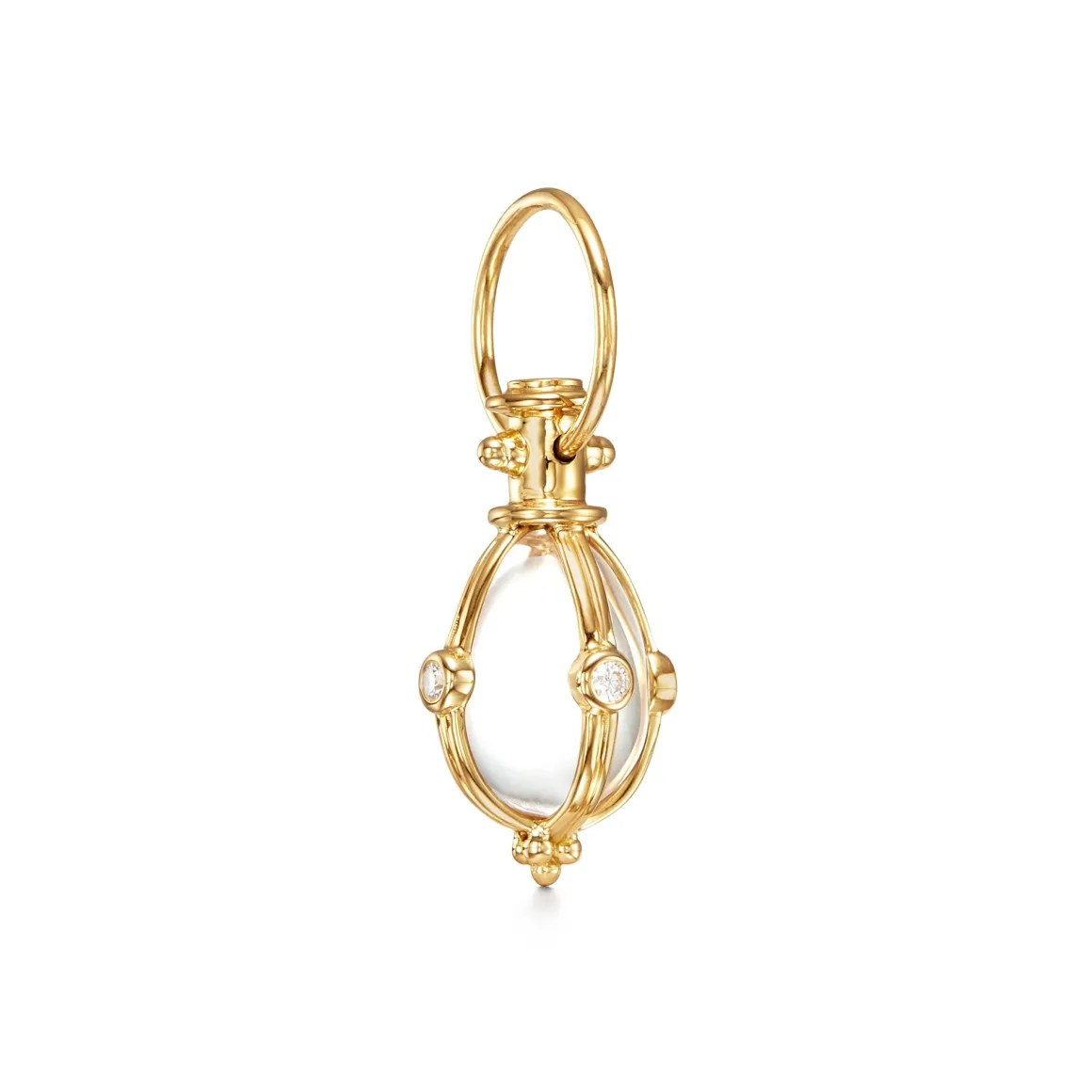 18K EXTRA SMALL DIAMOND CLASSIC AMULET