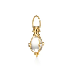 18K EXTRA SMALL DIAMOND CLASSIC AMULET