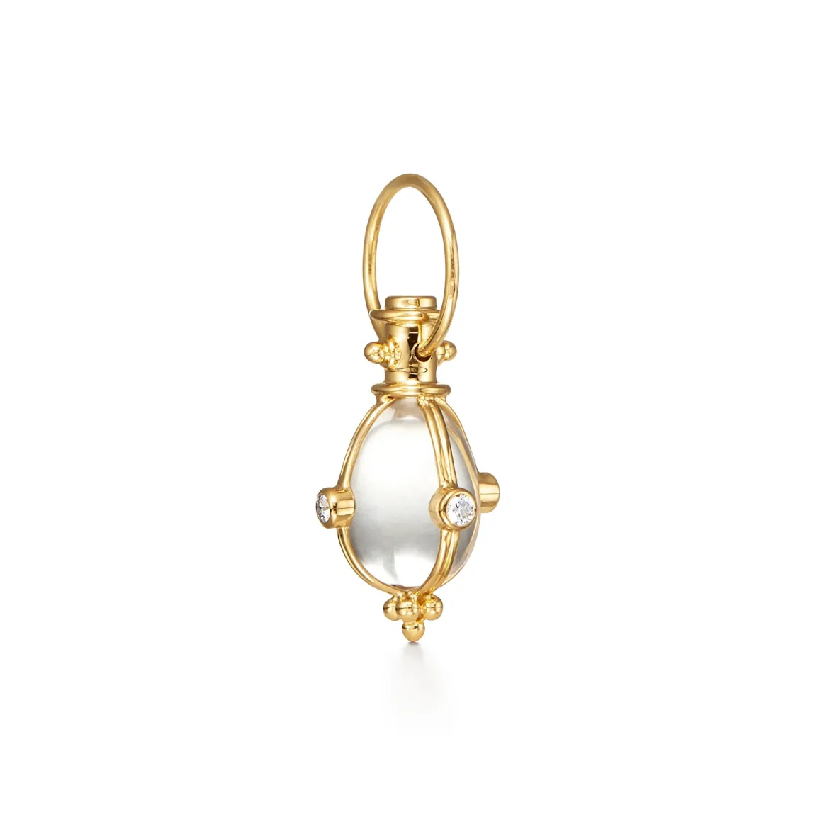 18K EXTRA SMALL DIAMOND CLASSIC AMULET