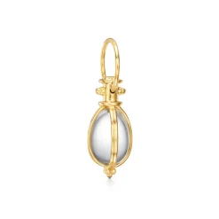 18K EXTRA SMALL ORIGINAL ROCK CRYSTAL AMULET