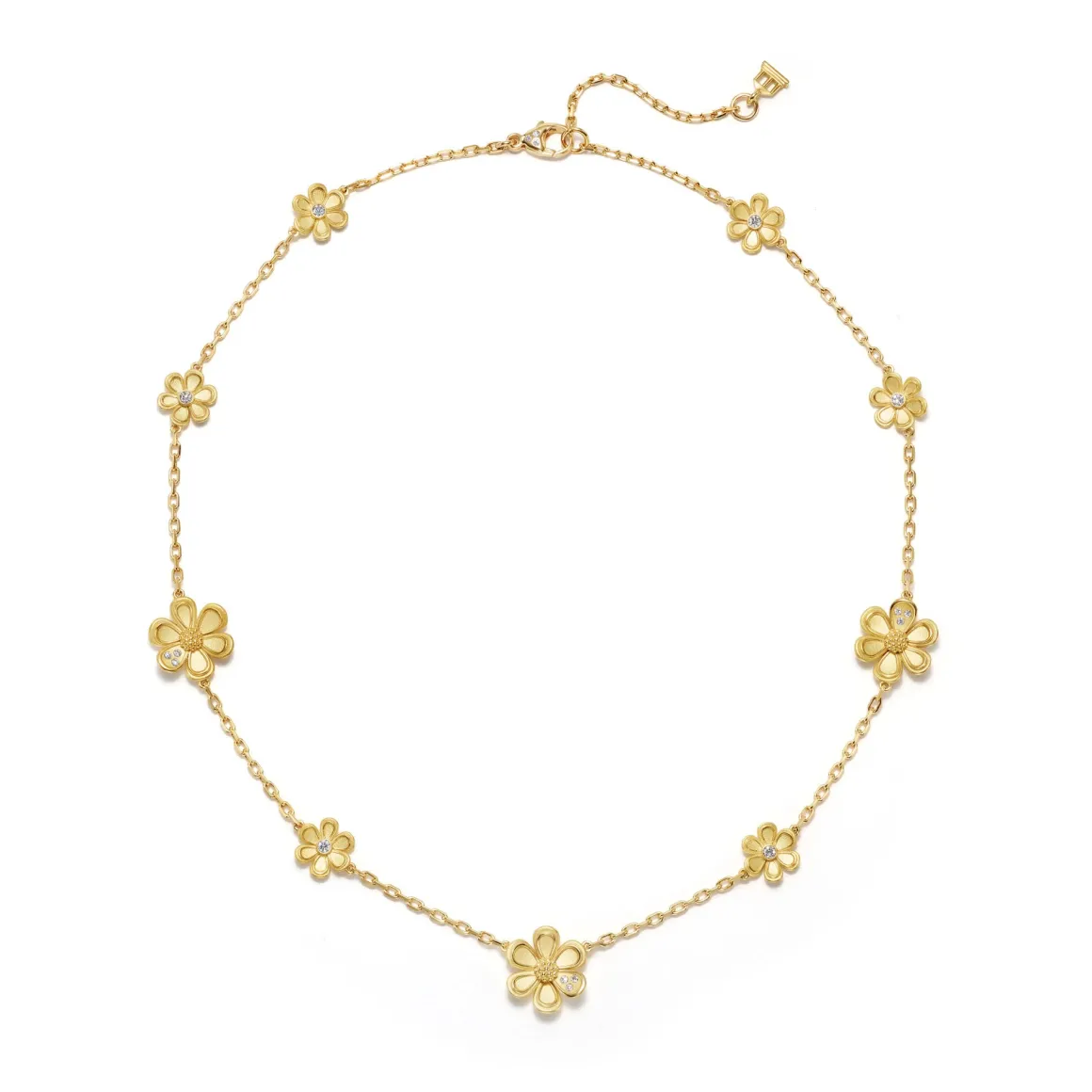 18K GOLDEN FLOWER NECKLACE