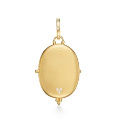 18K LARGE BLUE SAPPHIRE PRIMAVERA LOCKET