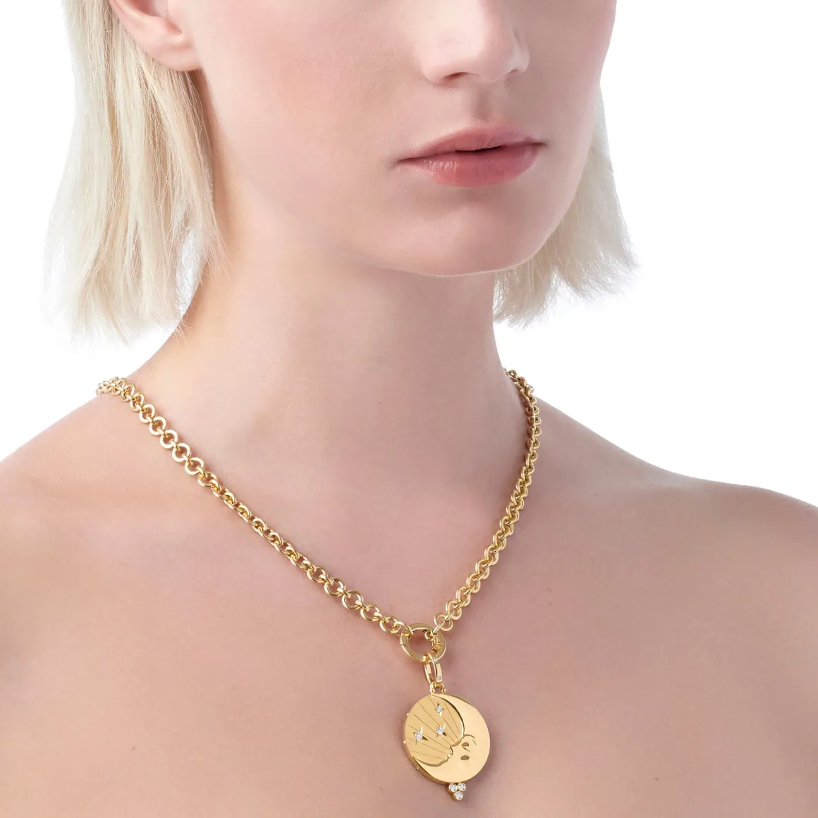 18K LARGE LUNA PENDANT