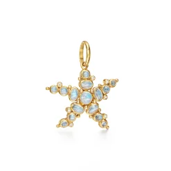 18K LARGE SEA STAR PENDANT