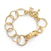 18K LION ARNO LINK BRACELET