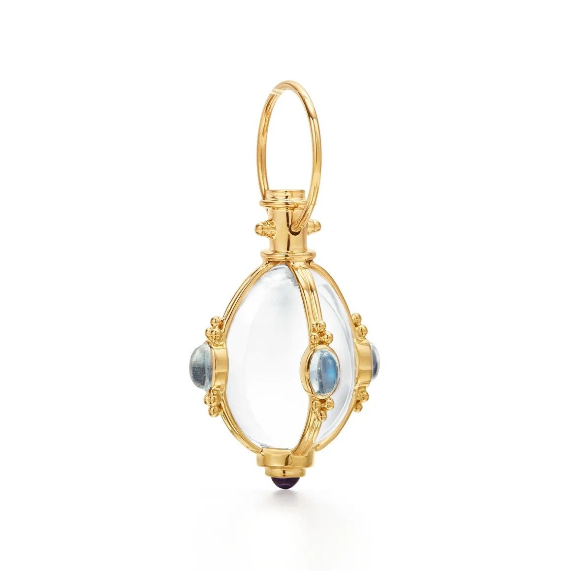 18K MEDIUM BLUE MOON AMULET