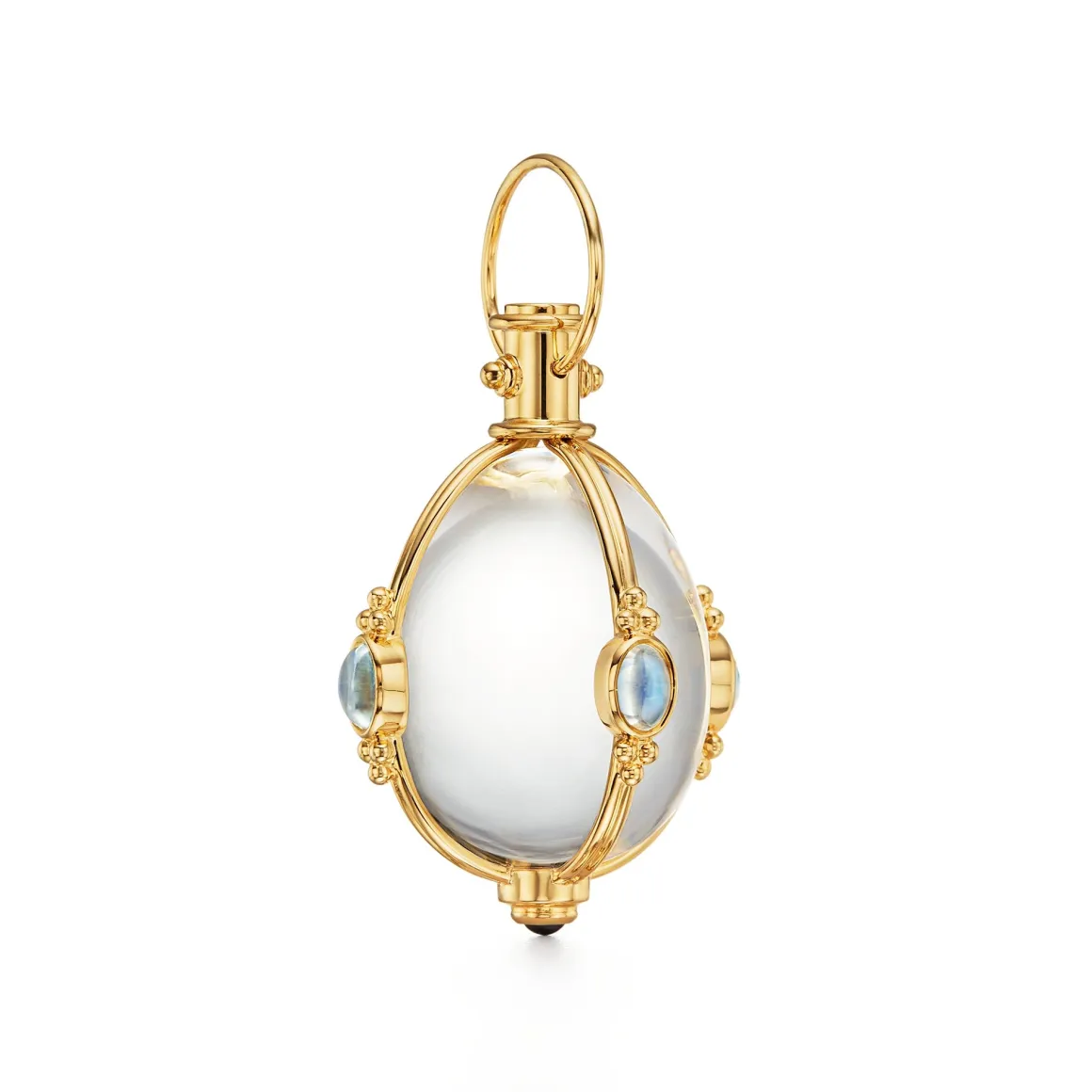 18K MEDIUM BLUE MOON AMULET