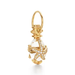 18K MEDIUM DIAMOND SEA STAR AMULET