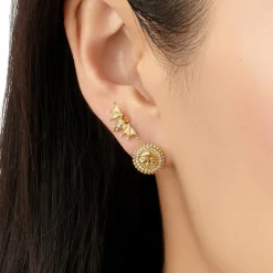 18K MINI BAT EARRING