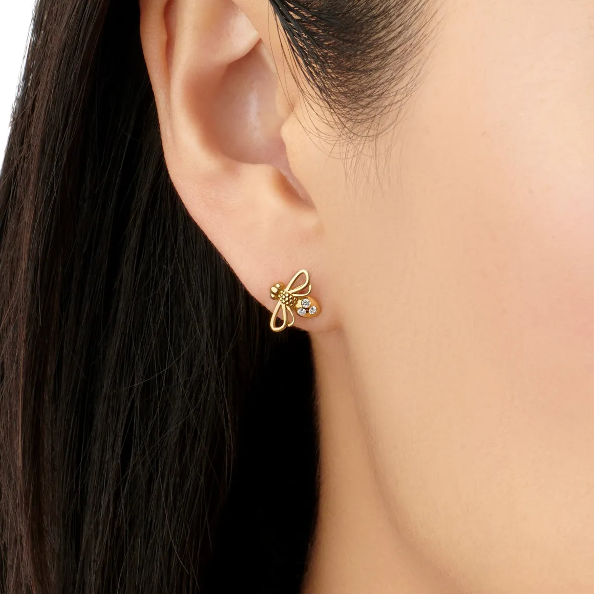 18K MINI BEE EARRING