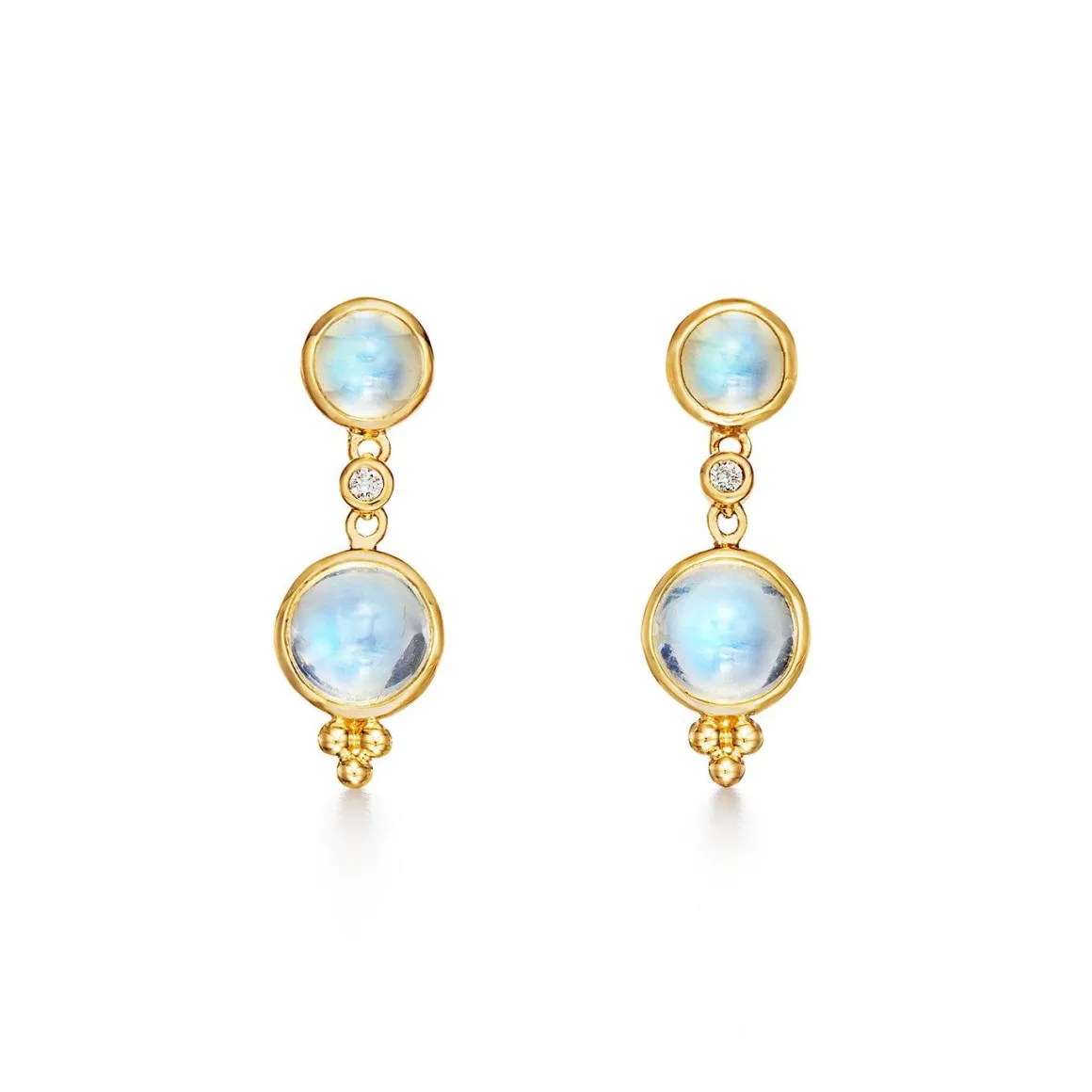 18K MOON DROP EARRINGS