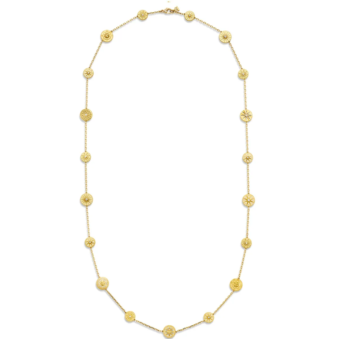 18K 19 MOTIF ORBIT NECKLACE