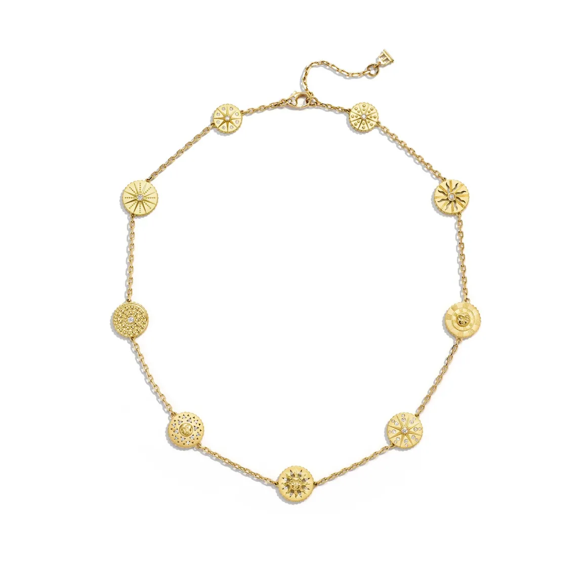 18K 9 MOTIF ORBIT NECKLACE
