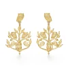 18K OWLWOOD EARRINGS