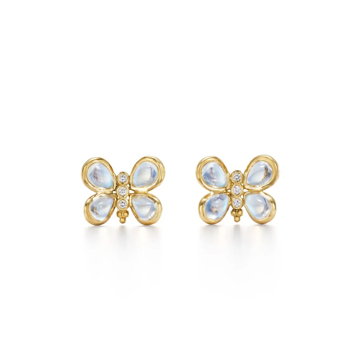 18K PICCOLA LUNA BUTTERFLY POST EARRINGS