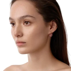 18K PINK SAPPHIRE FIORI EARRINGS