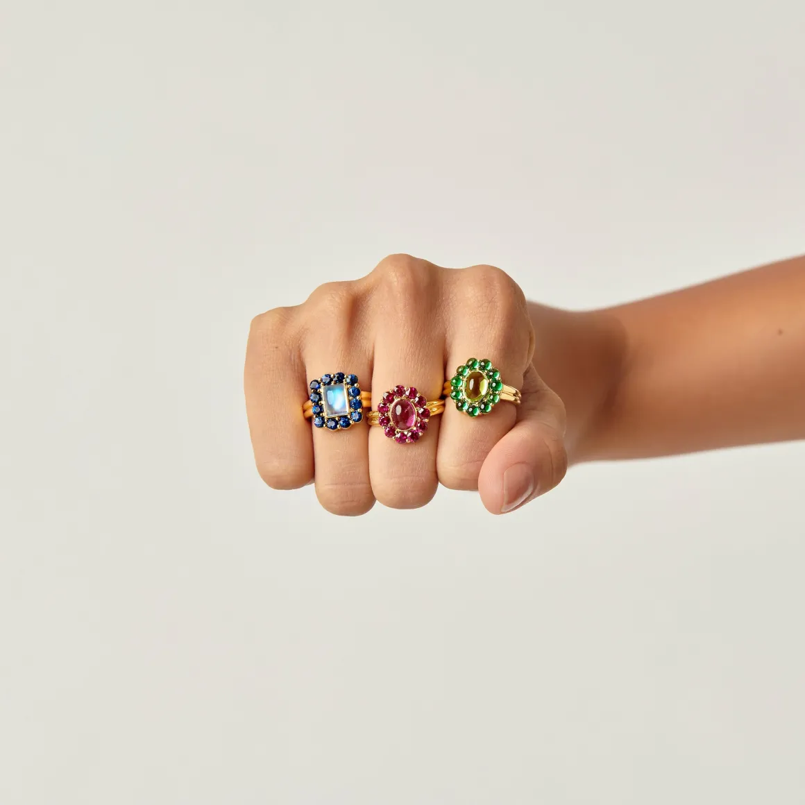 18K PINK TOURMALINE COLOR THEORY RING