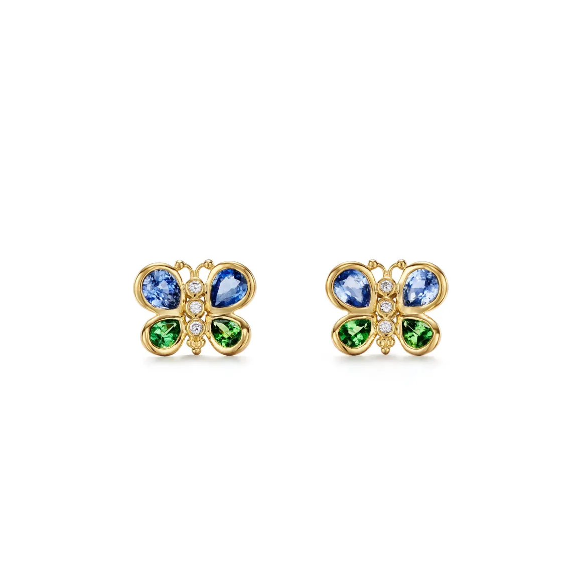 18K PRECIOUS BUTTERFLY POST EARRINGS