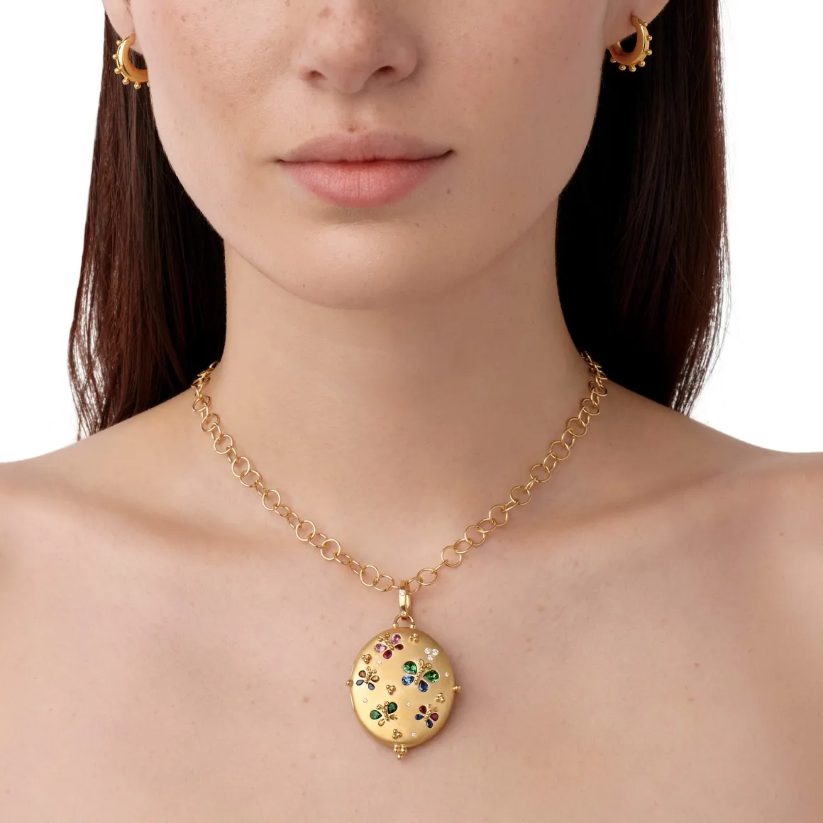 18K PRECIOUS FLUTTER LOCKET