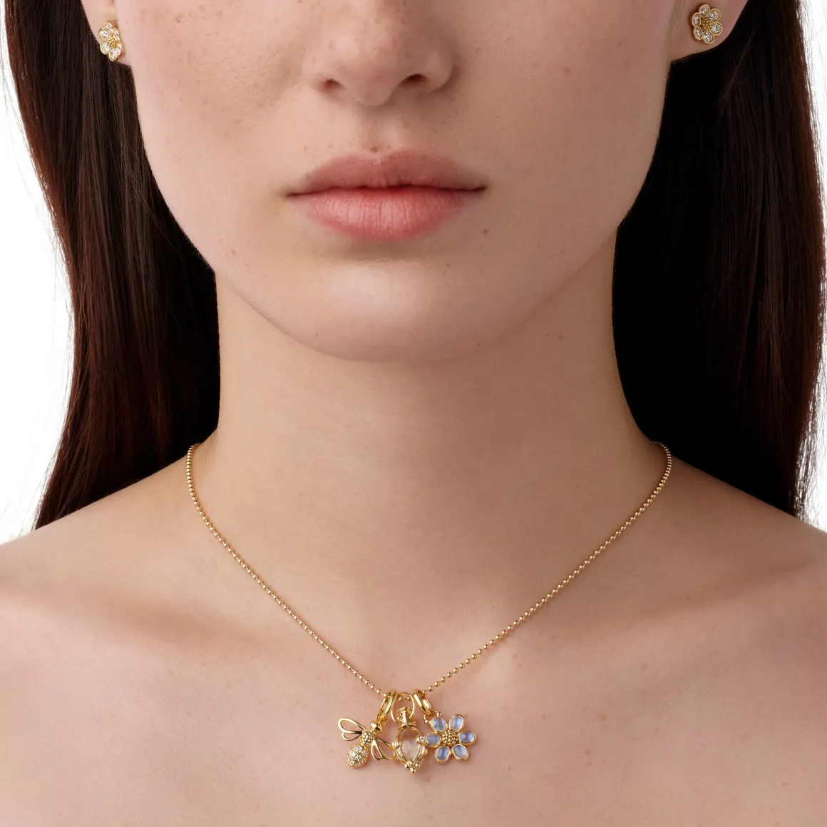 18K PRIMAVERA CHARM NECKLACE