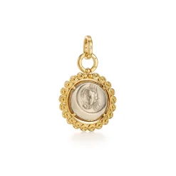 18K SEA EAGLE & CRAB PENDANT