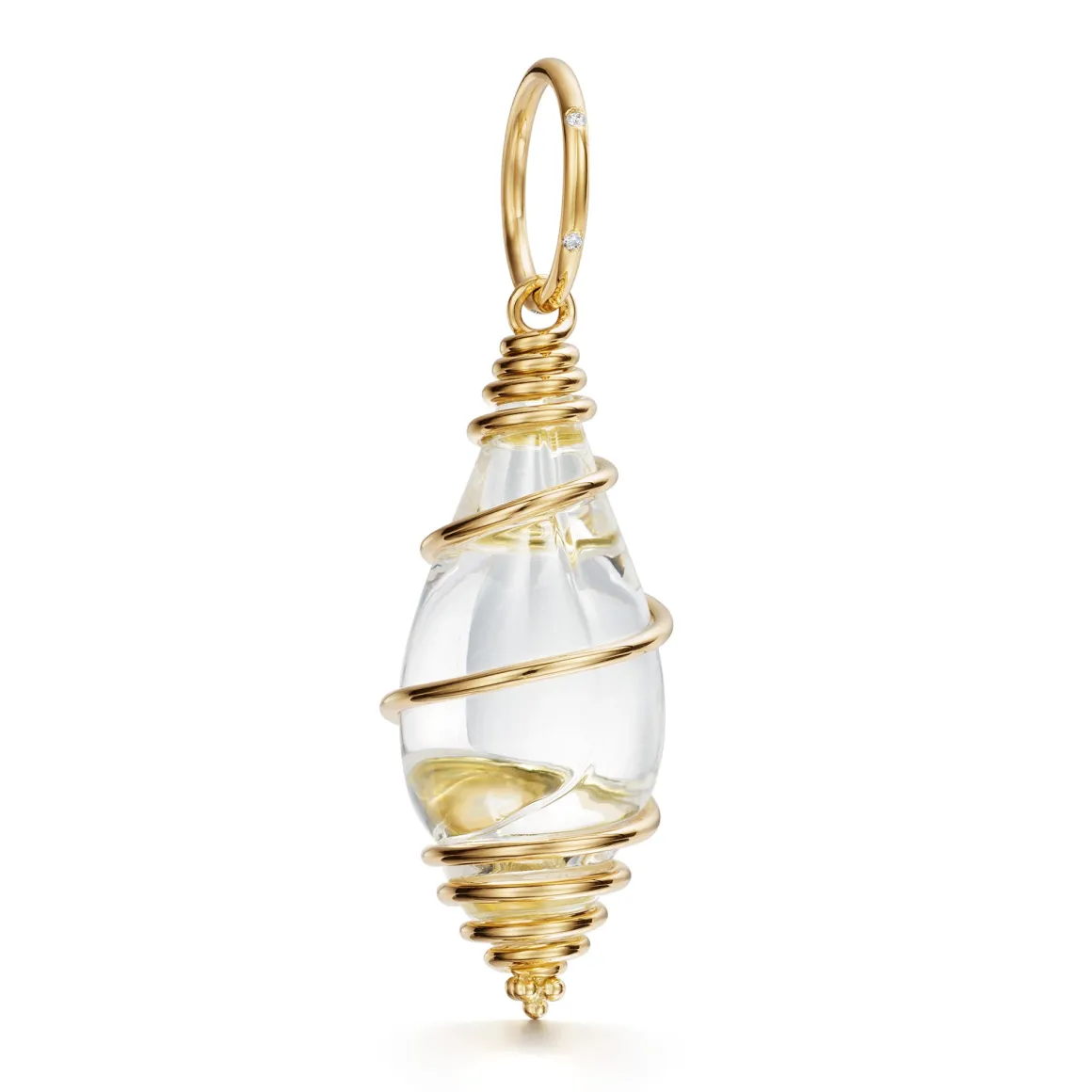 18K SMALL CRYSTAL SHELL PENDANT
