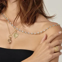 18K SMALL DIAMOND PAVÉ AMULET