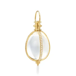 18K SMALL DIAMOND PAVÉ AMULET